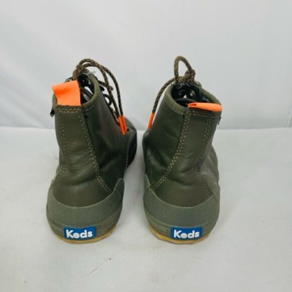 Womens KEDS Scout Splash WX  #WF57263M Olive Green lace-up Hi top Sneakers - - Picture 4 of 7